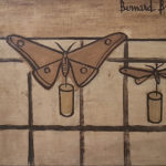 BUFFET---Nature-morte-au-papillons-1951-Galerie-AB-Paris-expertises-et-estimations-de-tableaux