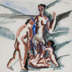 ZADKINE---Femmes-et-enfants-Gouache-sur-papier-1920-56-x-50-cm